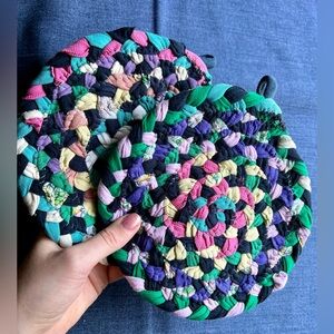 Braided Trivet Potholder Set of Two